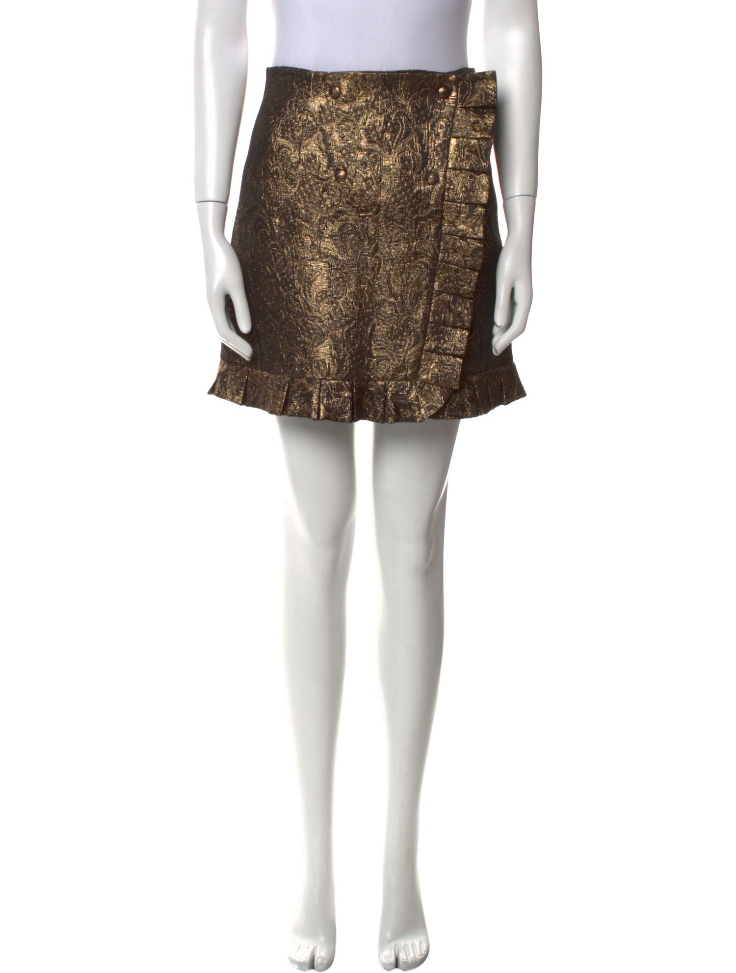 Sandro Floral Print Mini Skirt