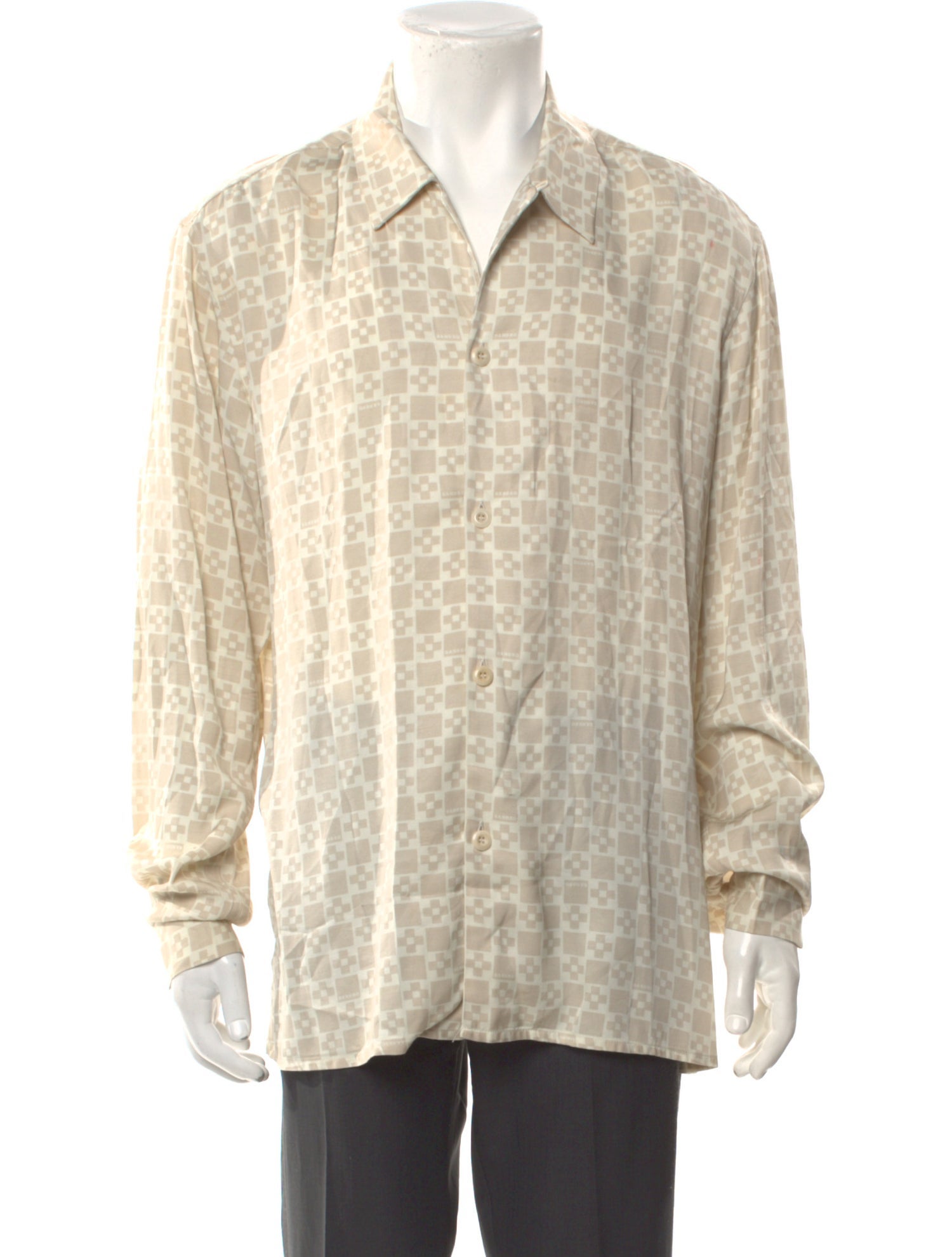 Sandro Printed Long Sleeve Shirt
