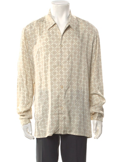 Sandro Printed Long Sleeve Shirt
