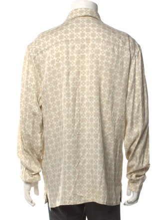 Sandro Printed Long Sleeve Shirt