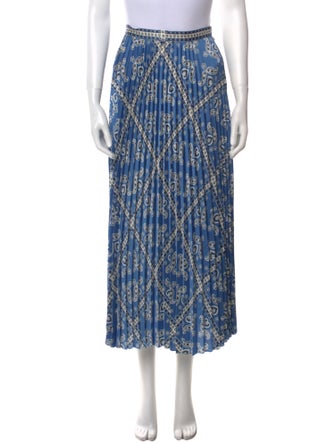 Sandro Printed Midi Length Skirt