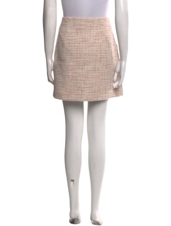 Sandro Tweed Pattern Mini Skirt