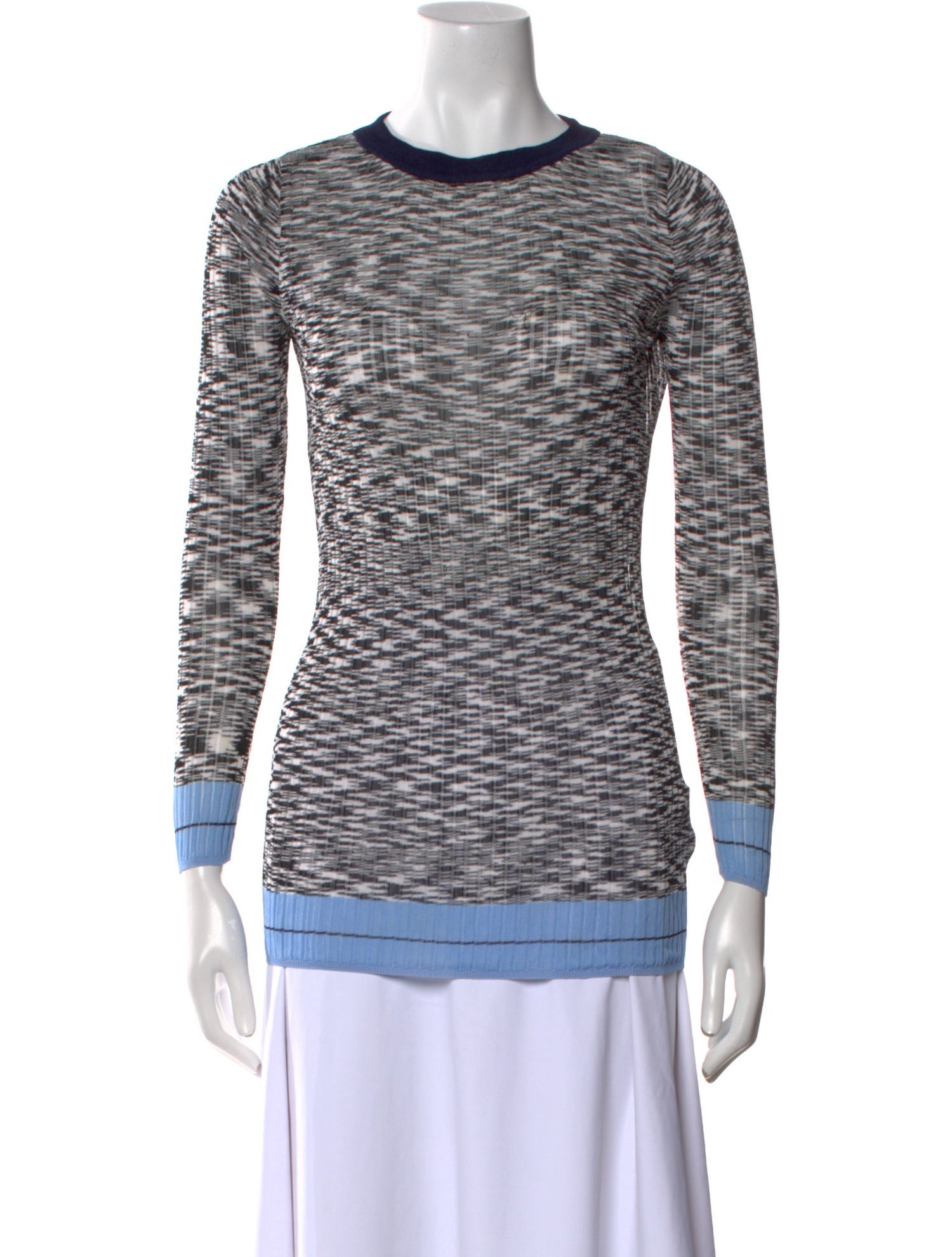 Sandro Striped Crew Neck Sweater