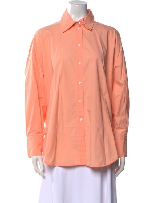 Sandro Long Sleeve Button-Up Top