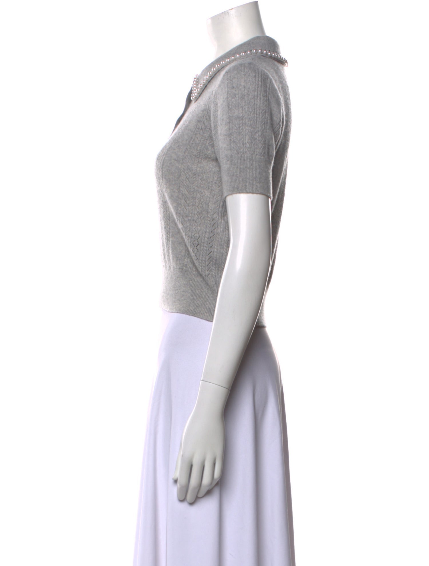 Sandro Wool Short Sleeve Polo