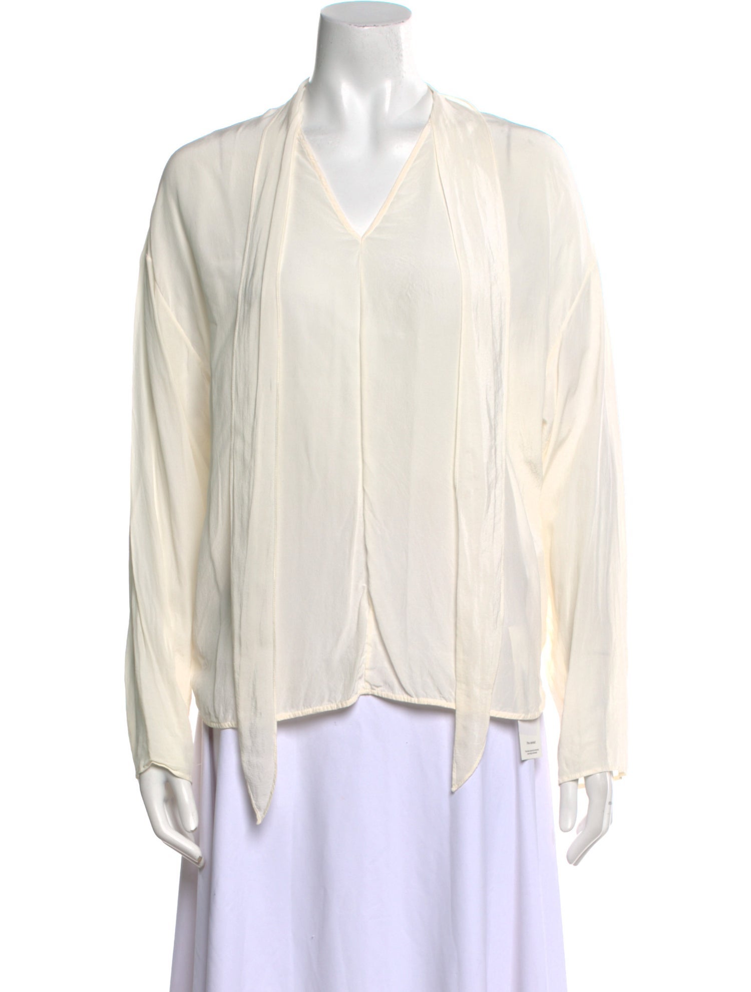 Sandro Silk V-Neck Blouse
