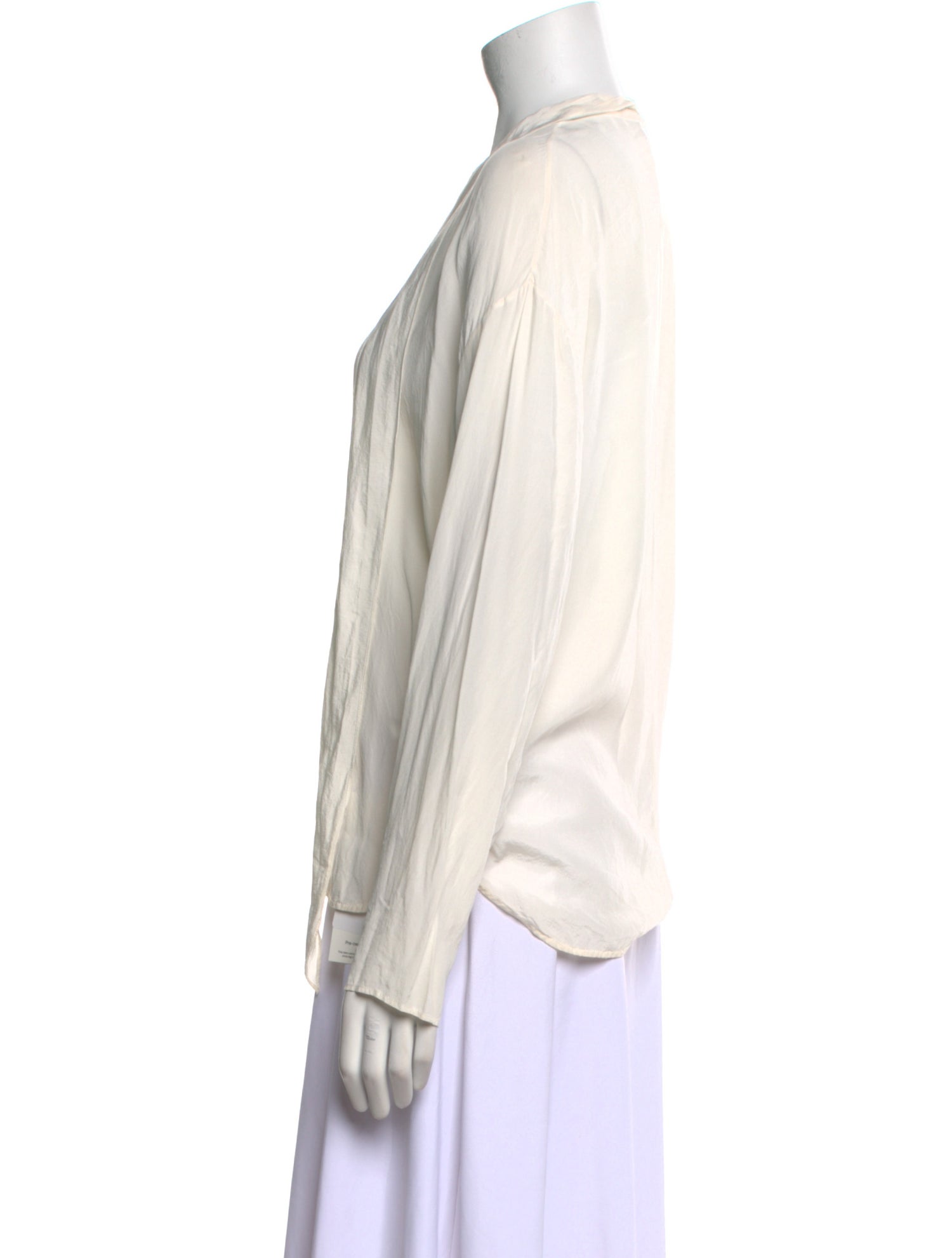 Sandro Silk V-Neck Blouse