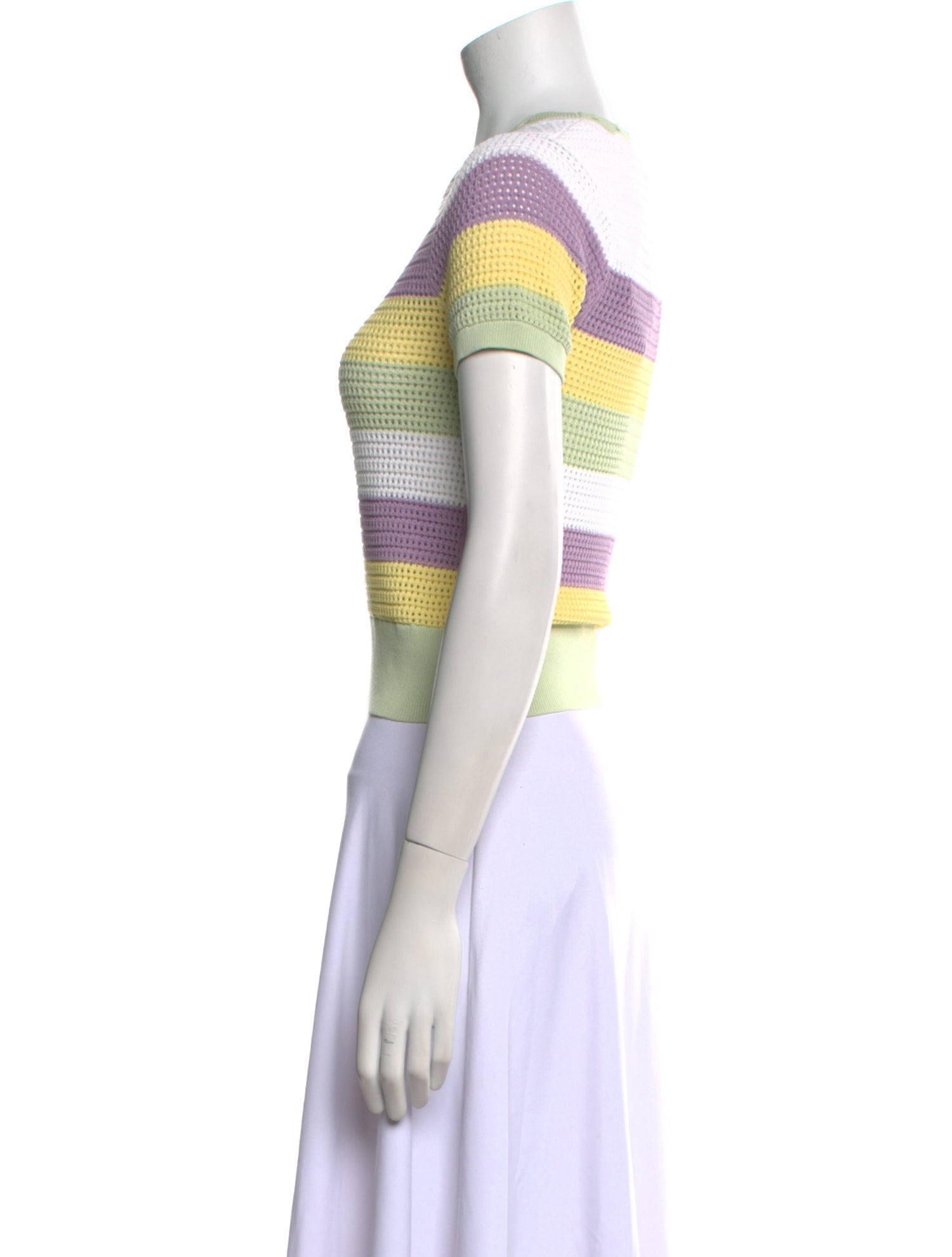 Sandro Striped Crew Neck Sweater