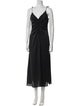 Sandro V-Neck Midi Length Dress
