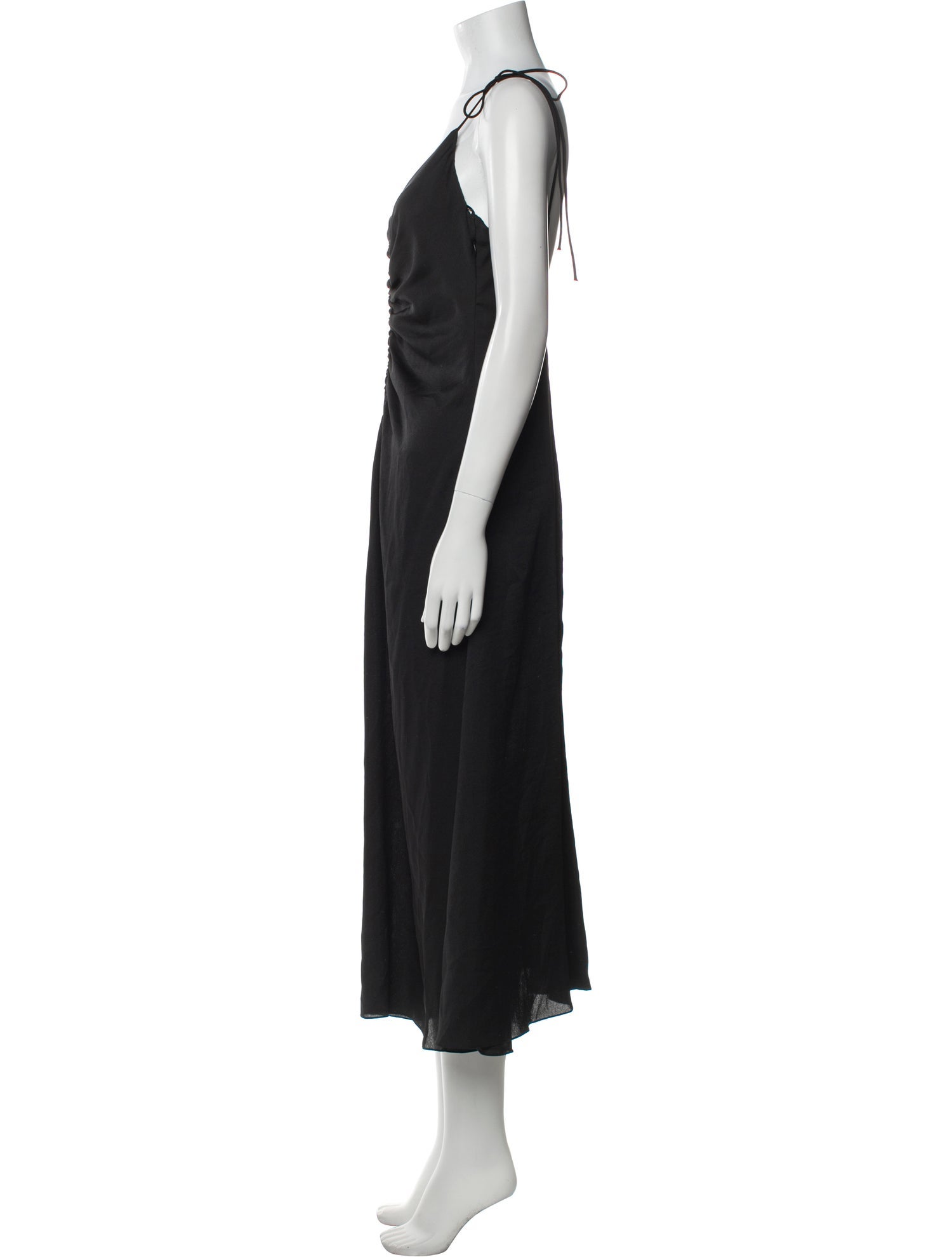 Sandro V-Neck Midi Length Dress