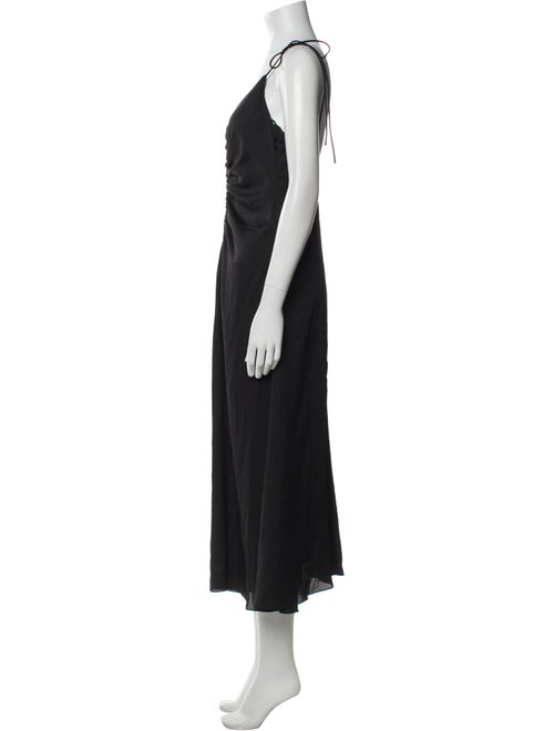 Sandro V-Neck Midi Length Dress