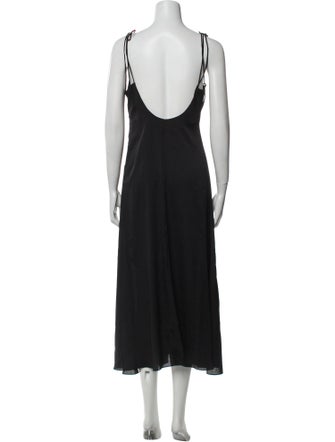 Sandro V-Neck Midi Length Dress