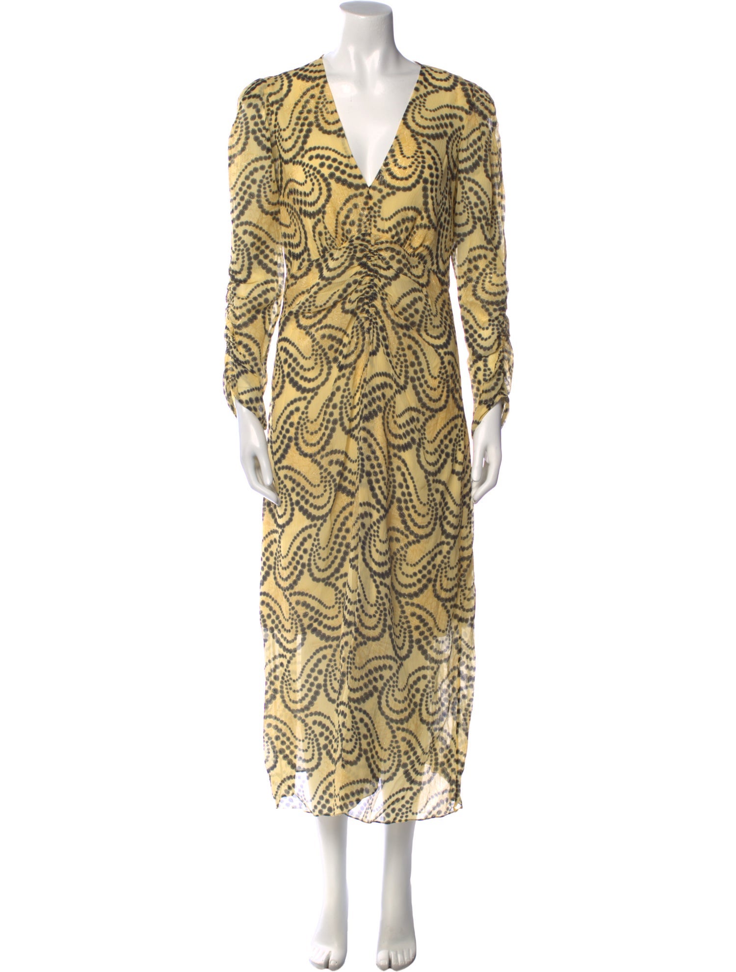 Sandro Printed Long Dress w/ Tags