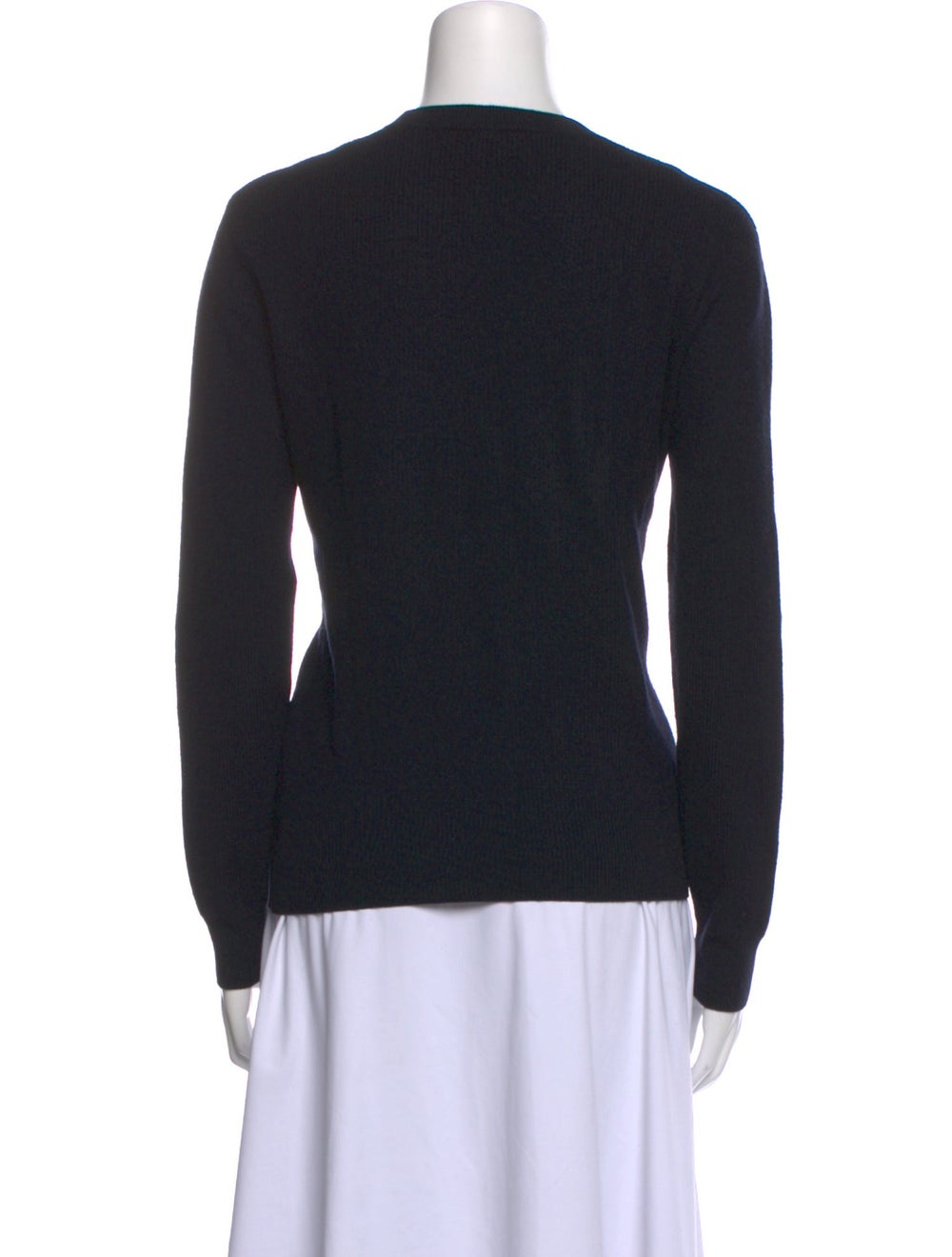 Sandro Wool Pullover Blue Crystal Embellishments … - image 3