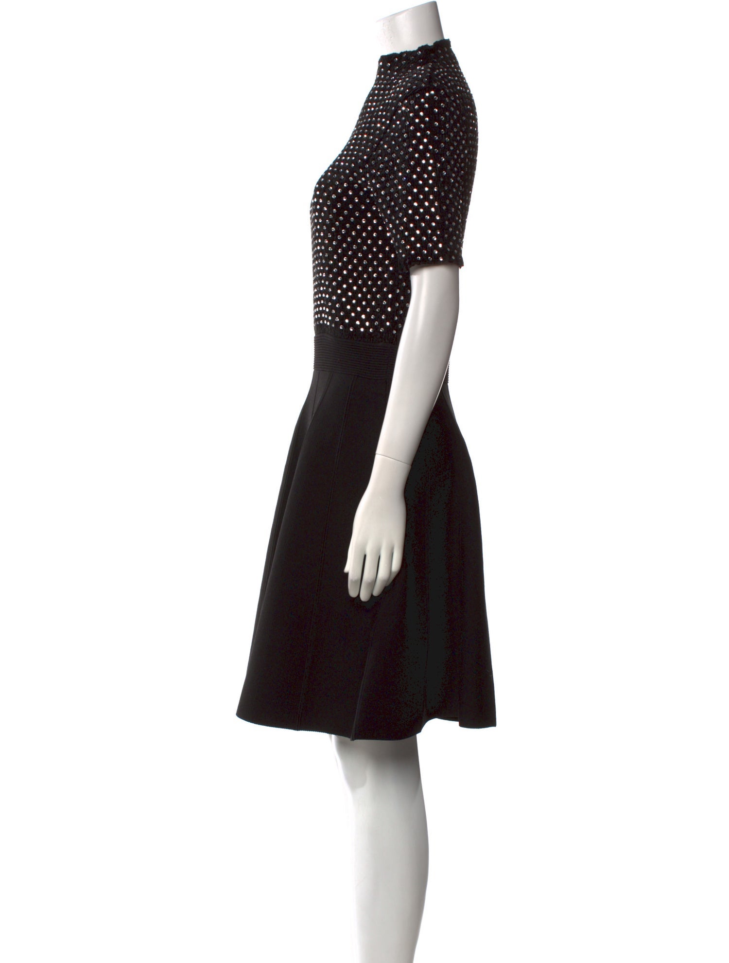 Sandro Polka Dot Print Knee-Length Dress
