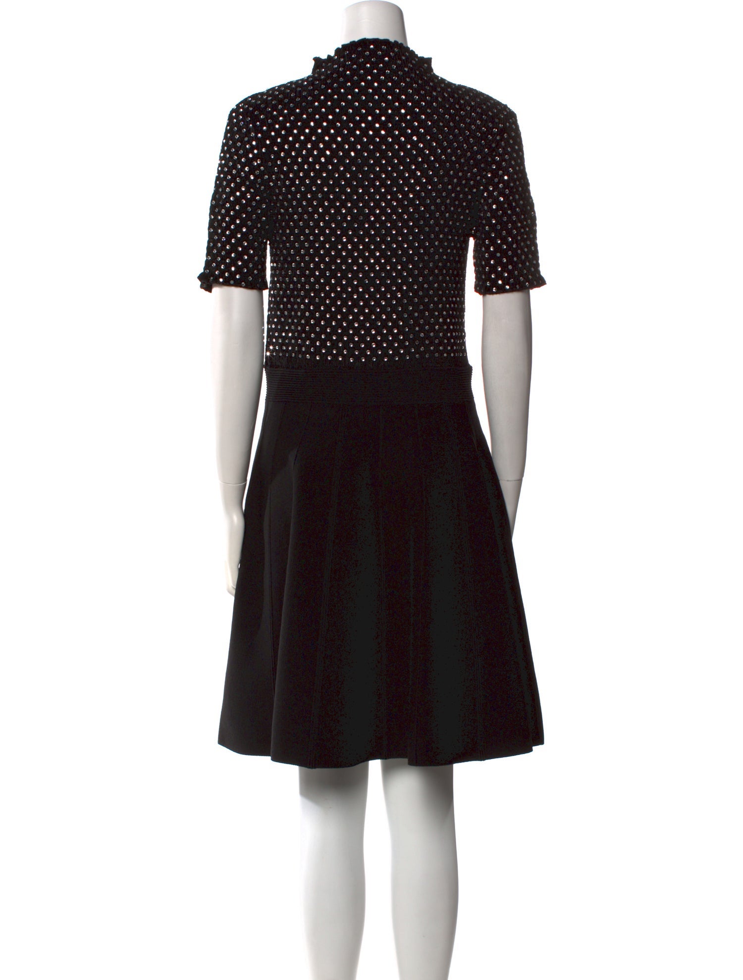 Sandro Polka Dot Print Knee-Length Dress