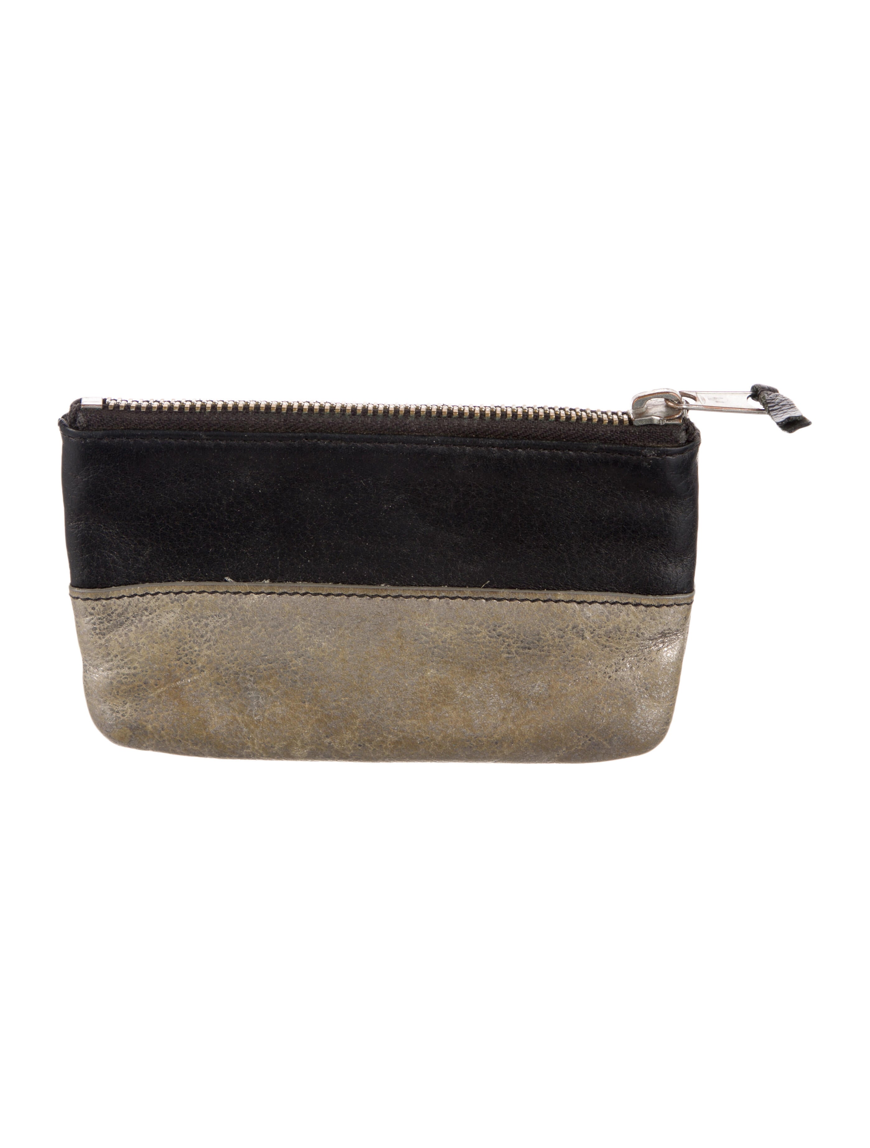 Sandro Leather Printed Pouch