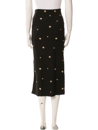 Sandro Sequin Embellishments Midi Length Skirt