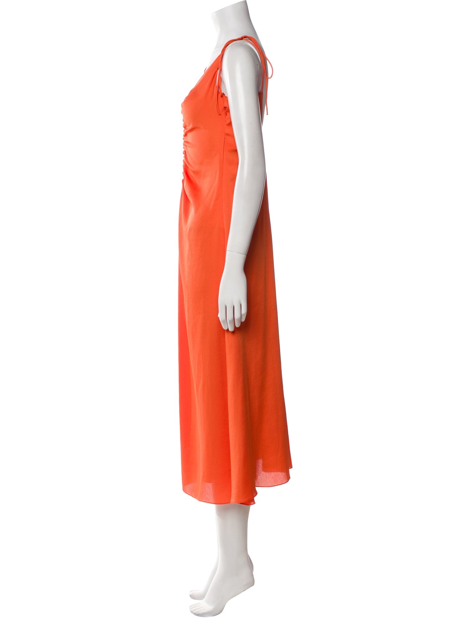 Sandro V-Neck Midi Length Dress