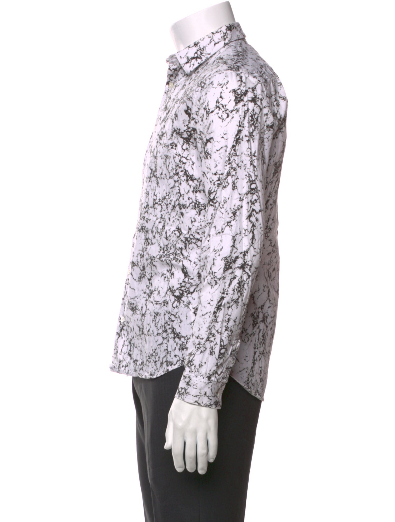 Sandro Printed Long Sleeve Shirt