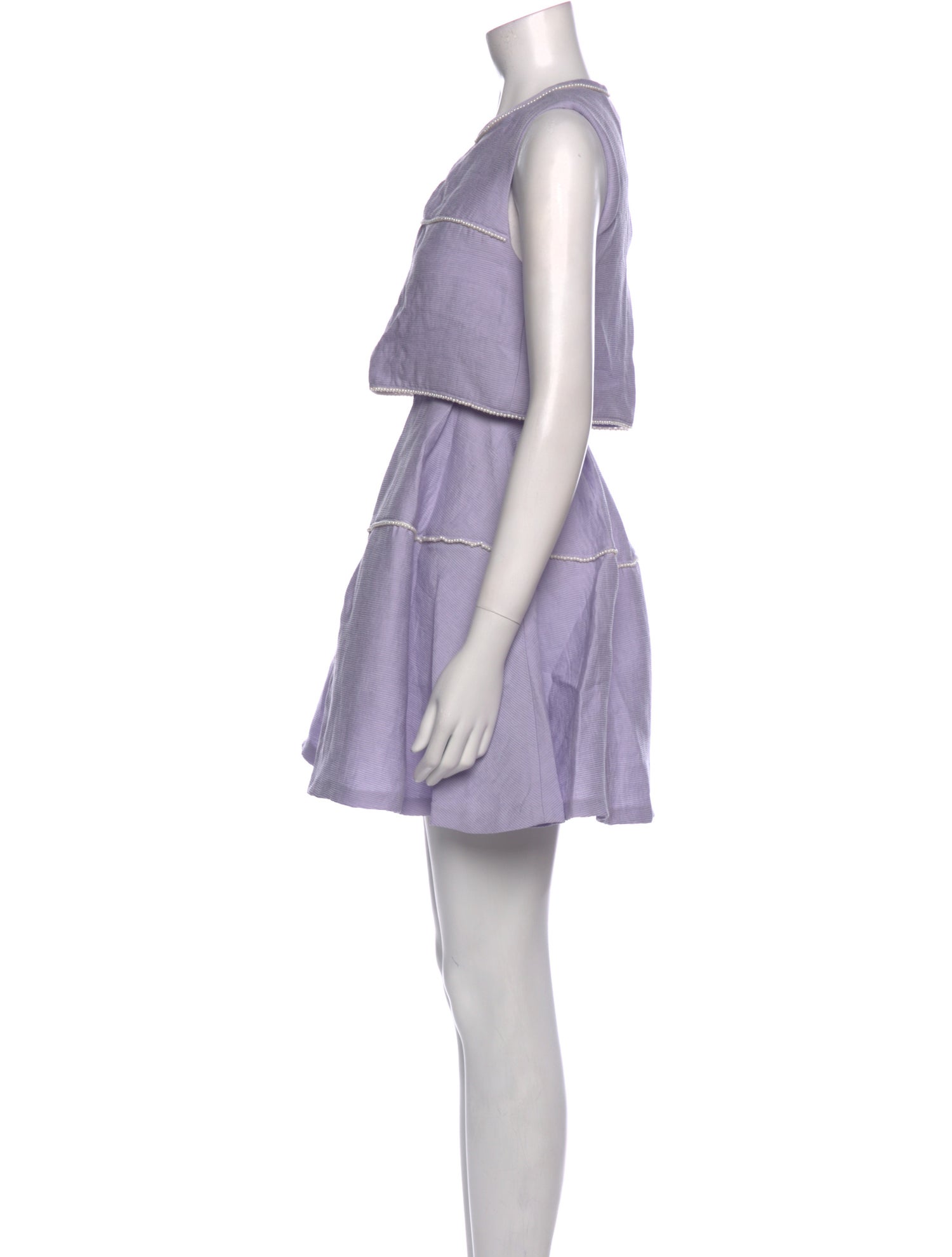 Sandro Crew Neck Mini Dress