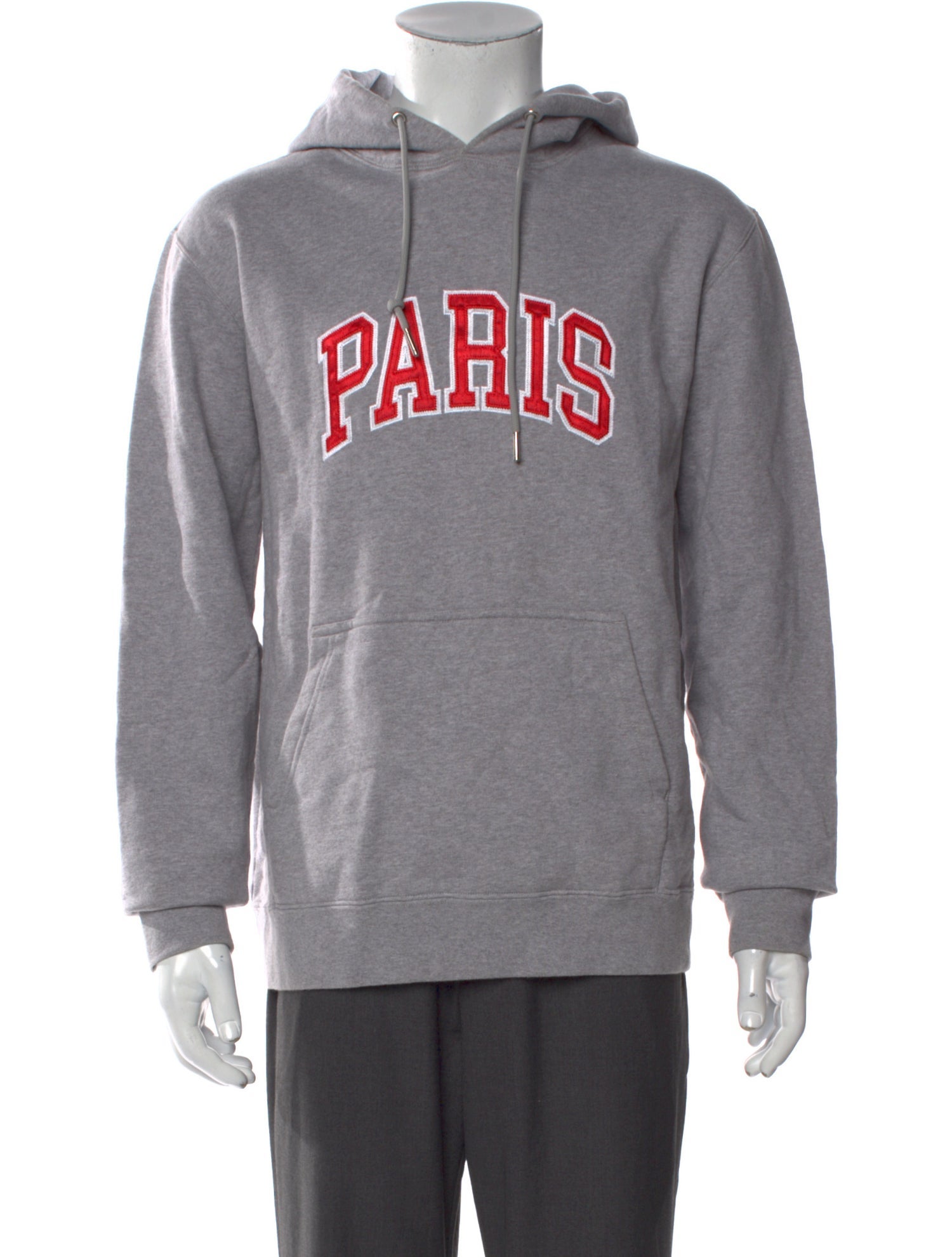 Sandro Graphic Print V-Neck Hoodie