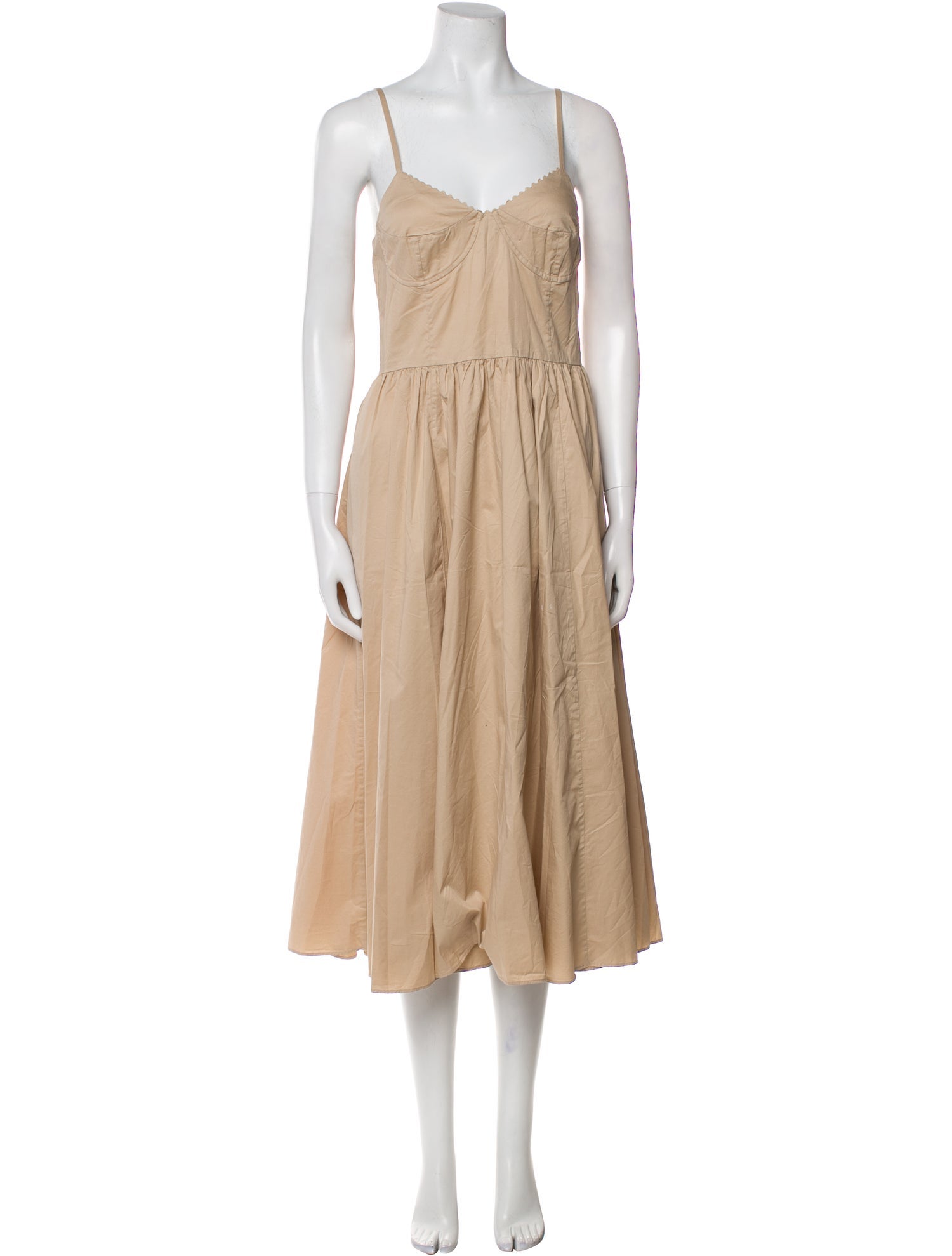 Sandro V-Neck Midi Length Dress