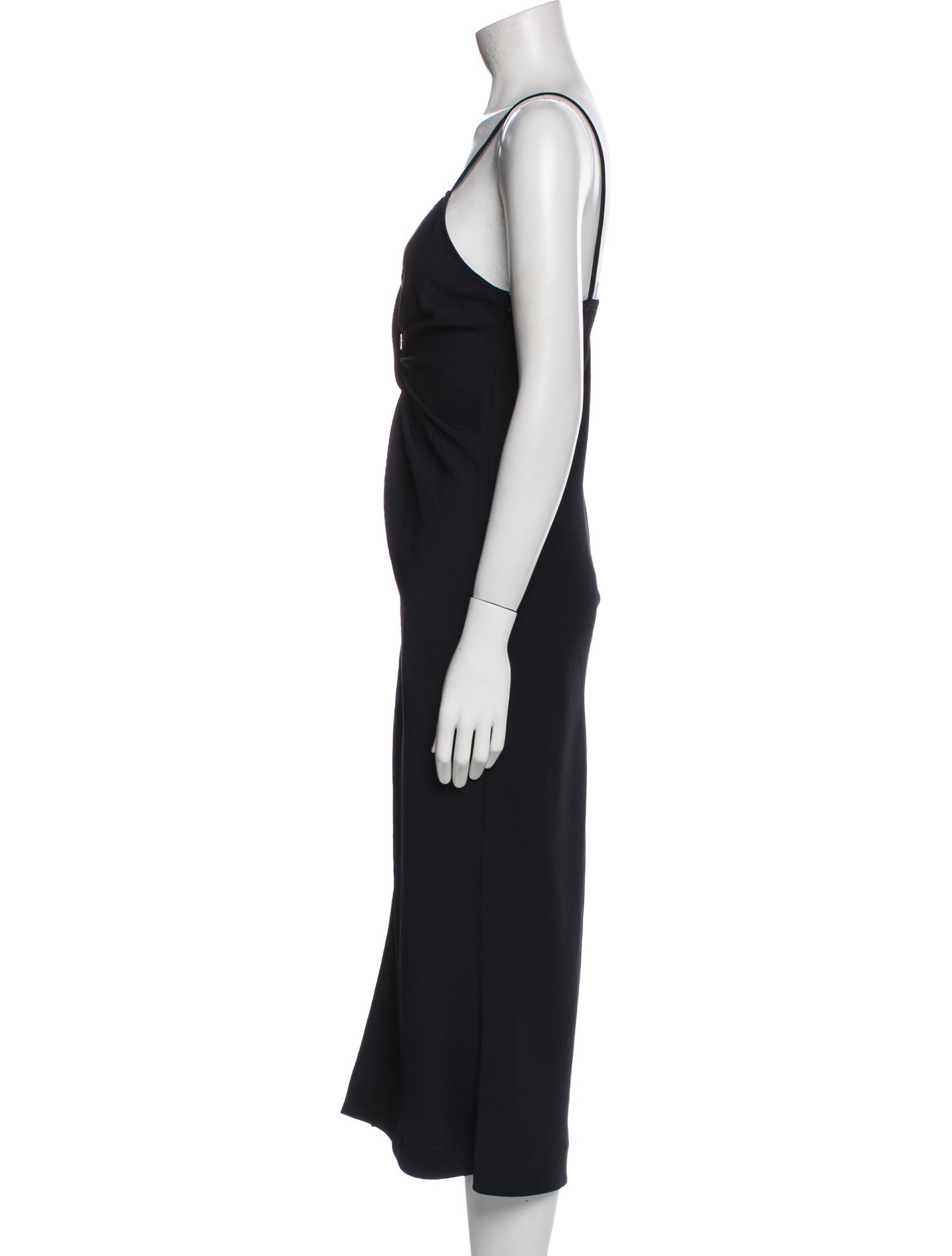 Sandro V-Neck Long Dress
