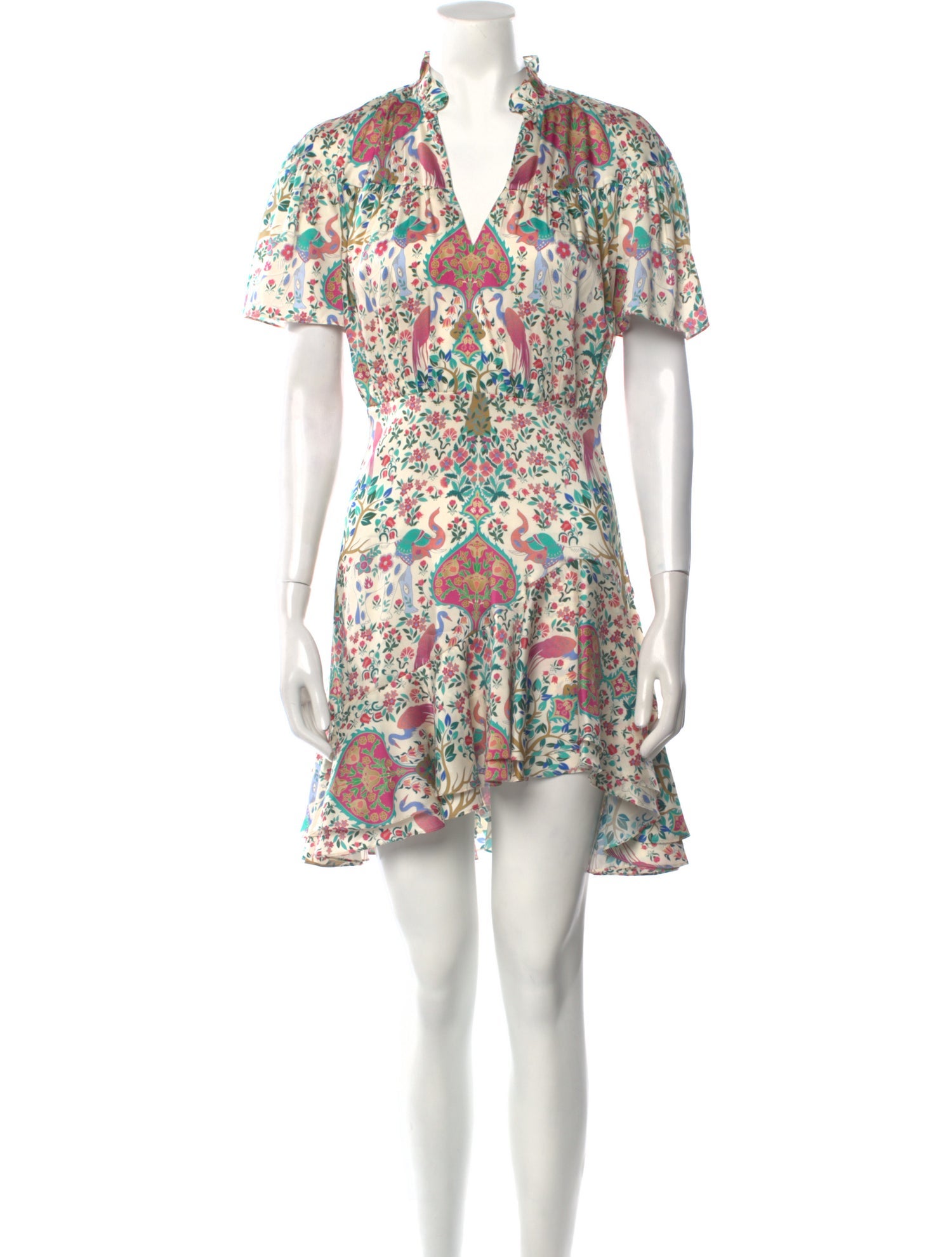 Sandro Floral Print Mini Dress