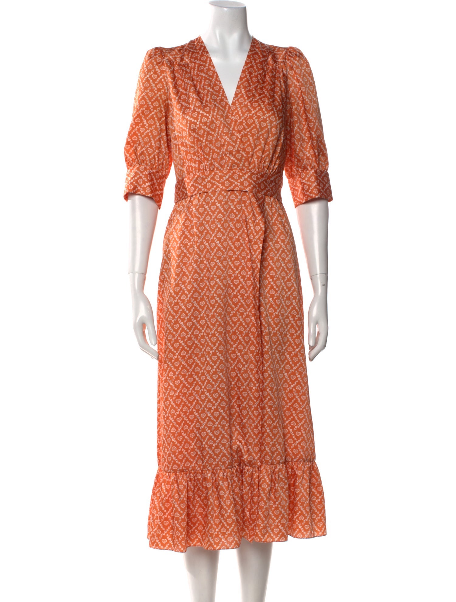 Sandro Printed Long Dress