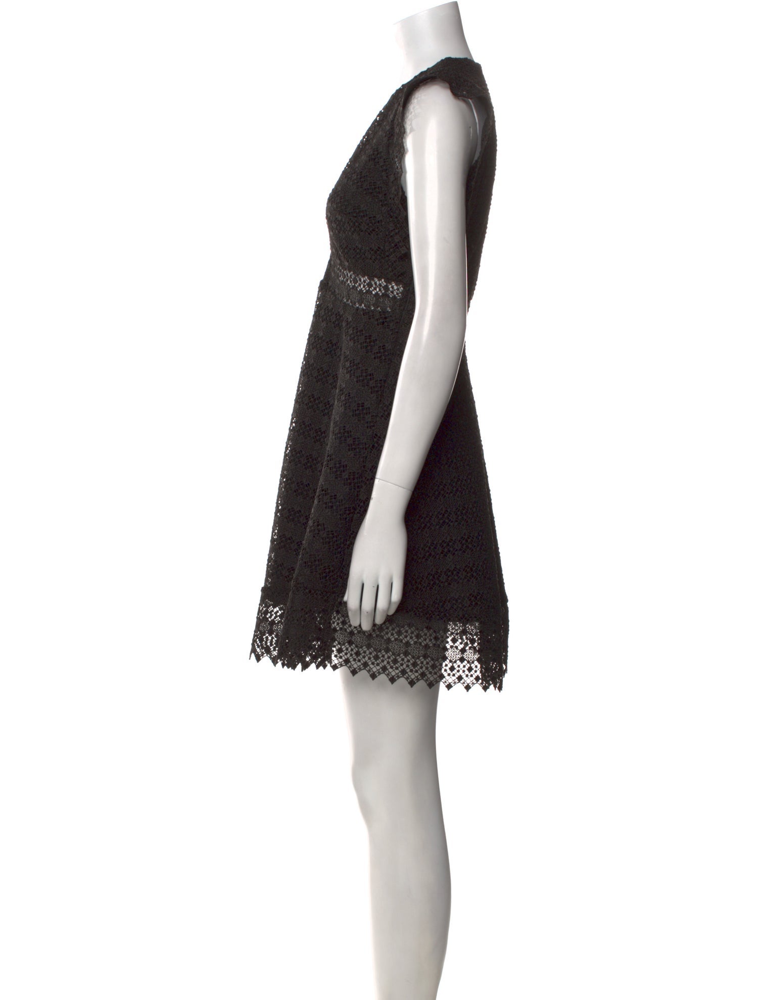 Sandro V-Neck Mini Dress