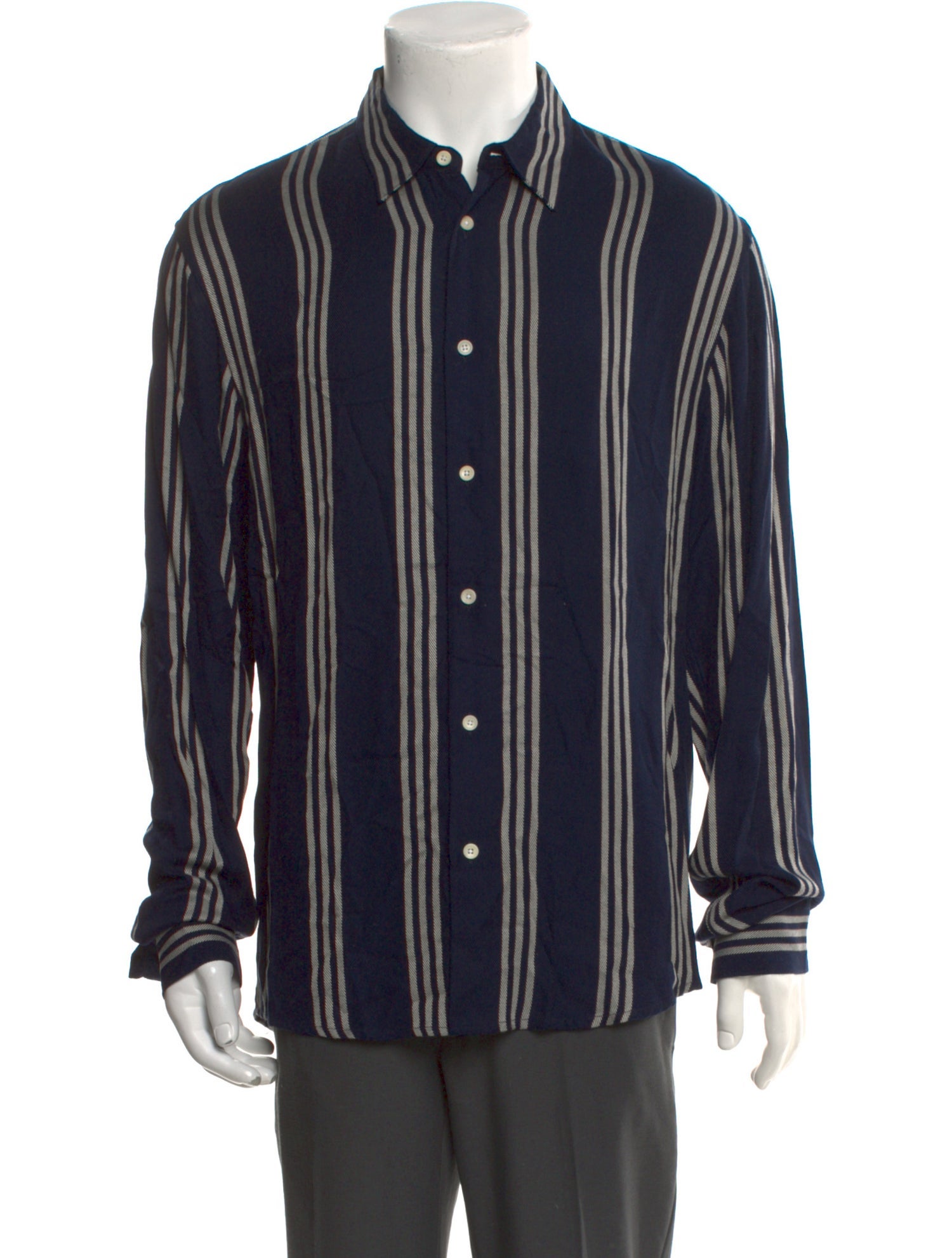 Sandro Striped Long Sleeve Shirt