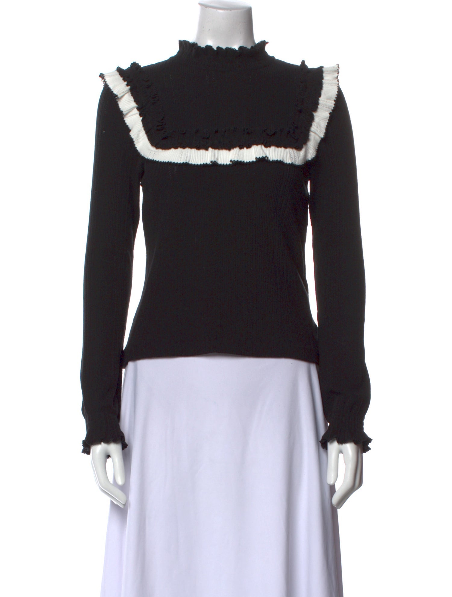 Sandro Wool Mock Neck Sweater