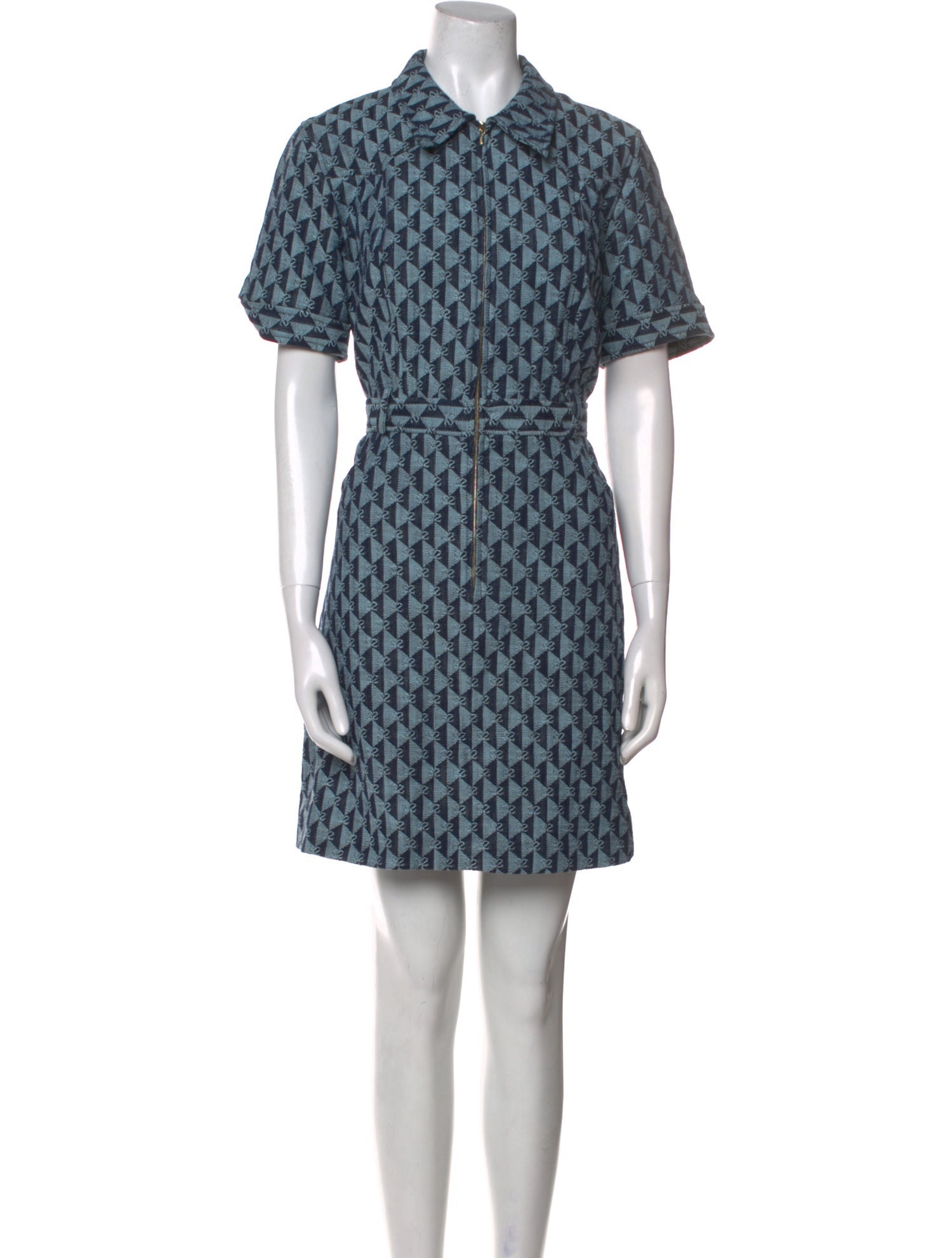 Sandro Printed Mini Dress