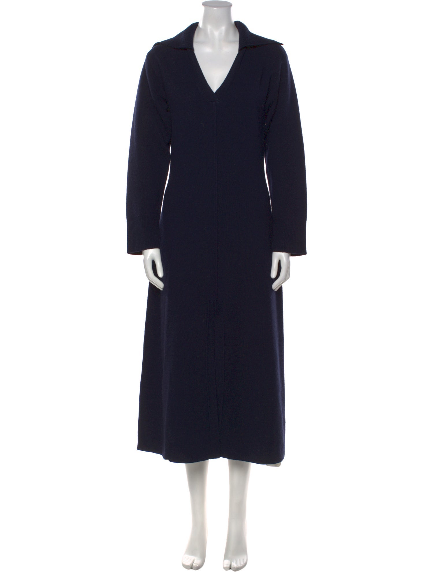 Sandro V-Neck Long Dress