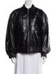 Sandro Leather Bomber Jacket