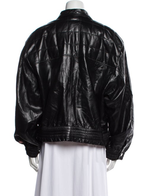 Sandro Leather Bomber Jacket