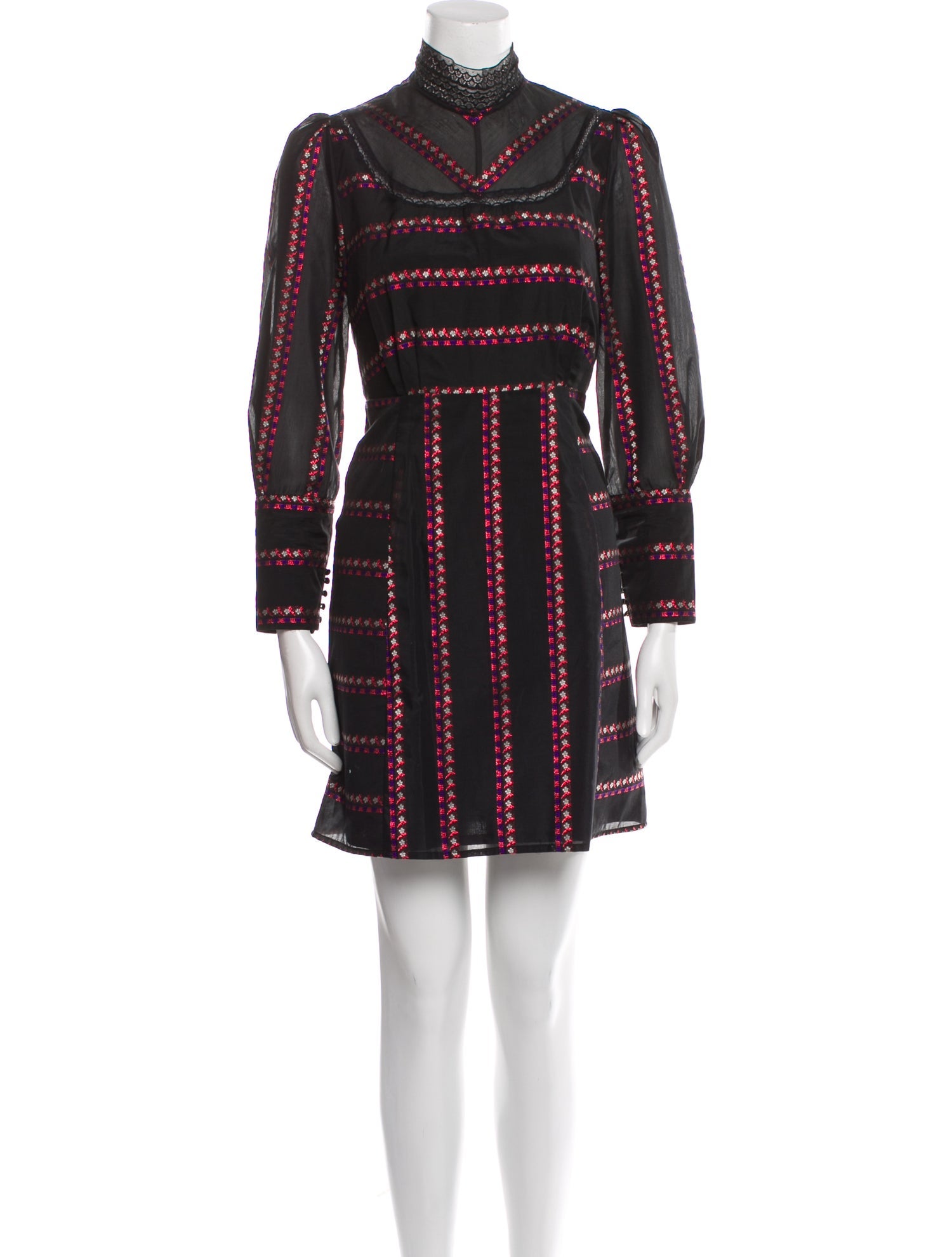 Sandro Printed Mini Dress