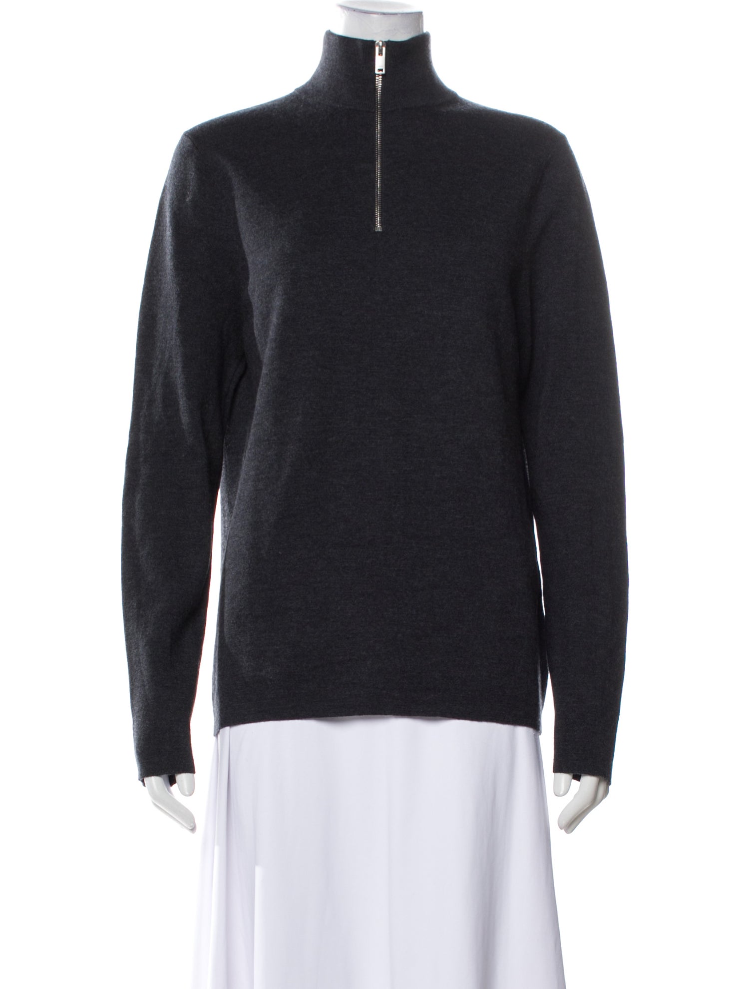 Sandro Wool Mock Neck Sweater