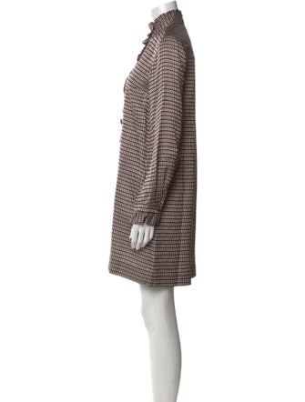 Sandro Plaid Print Mini Dress