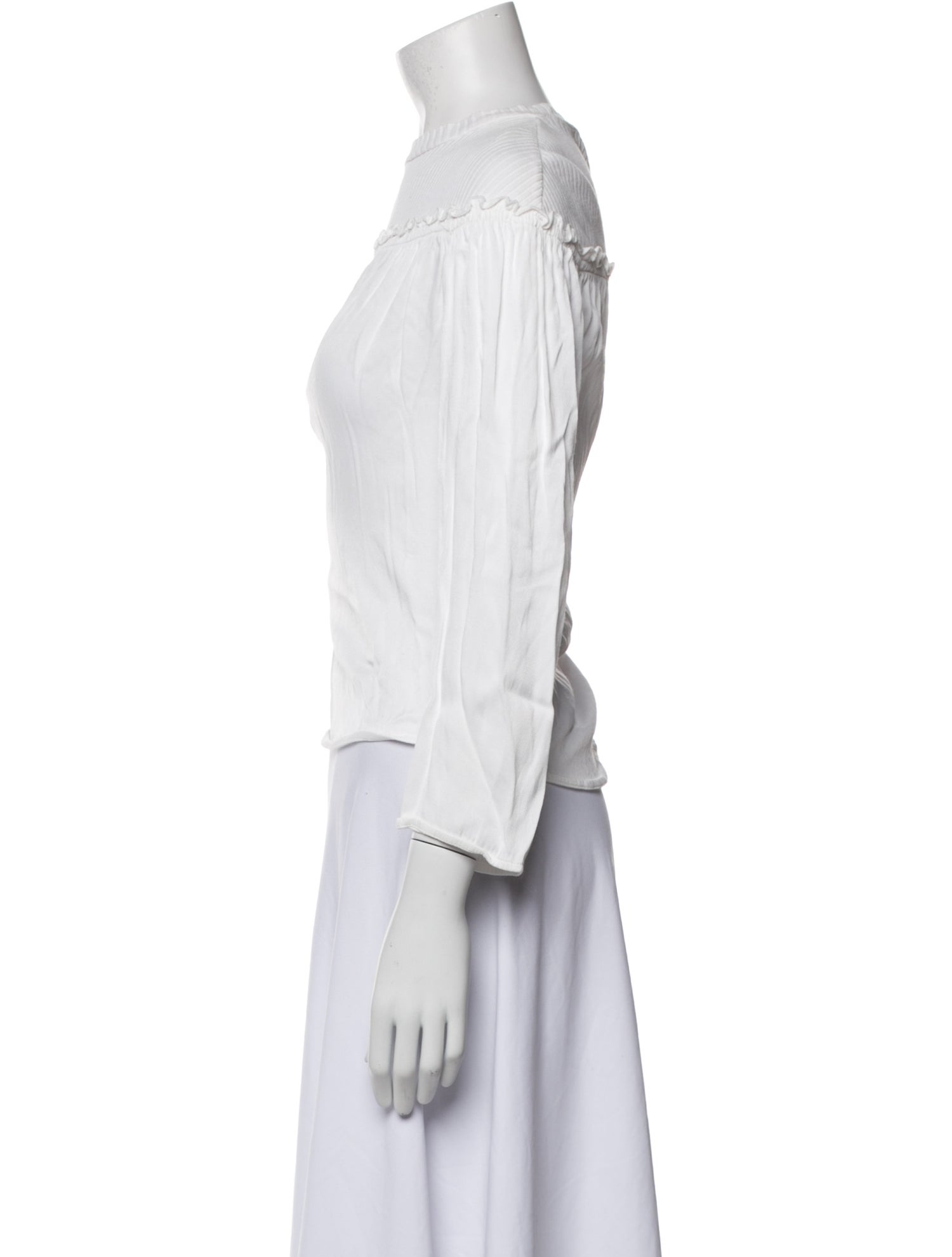 Sandro Off-The-Shoulder Three-Quarter Sleeve Blouse