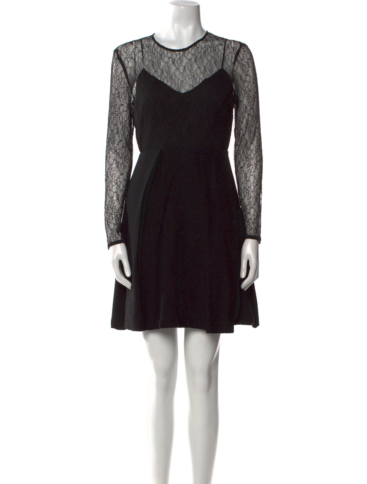 Sandro Lace Pattern Mini Dress