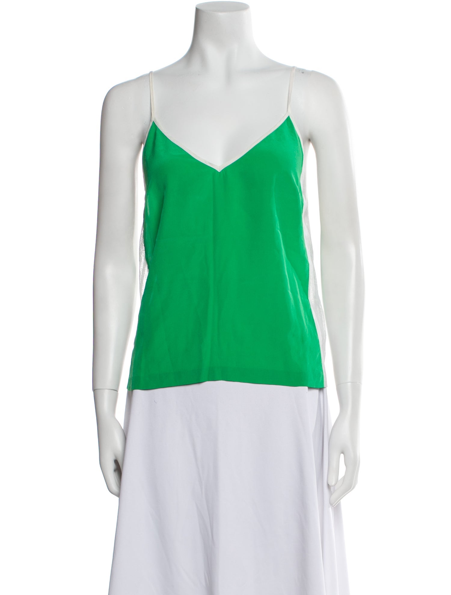 Sandro Silk V-Neck Top