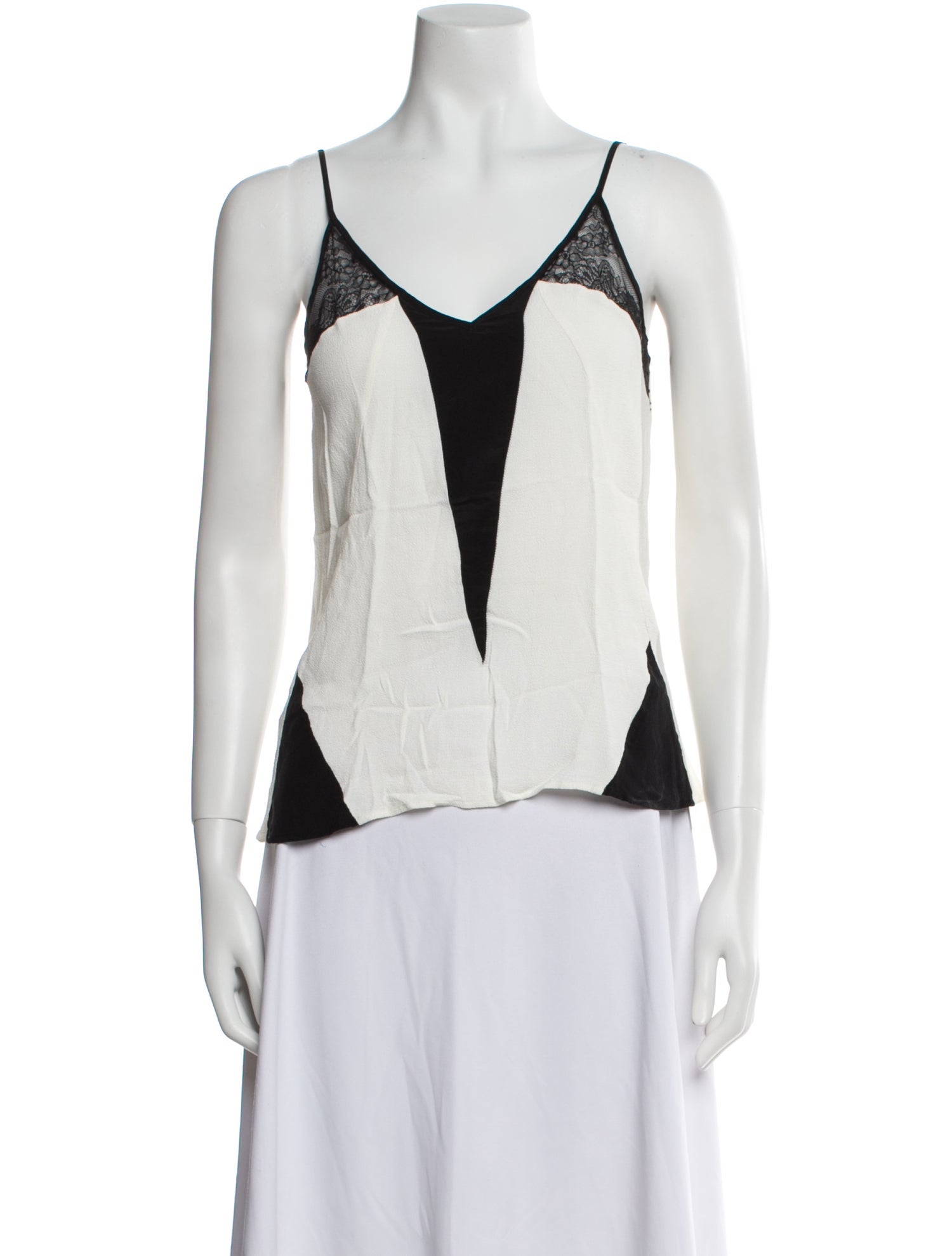 Sandro Silk V-Neck Bodysuit