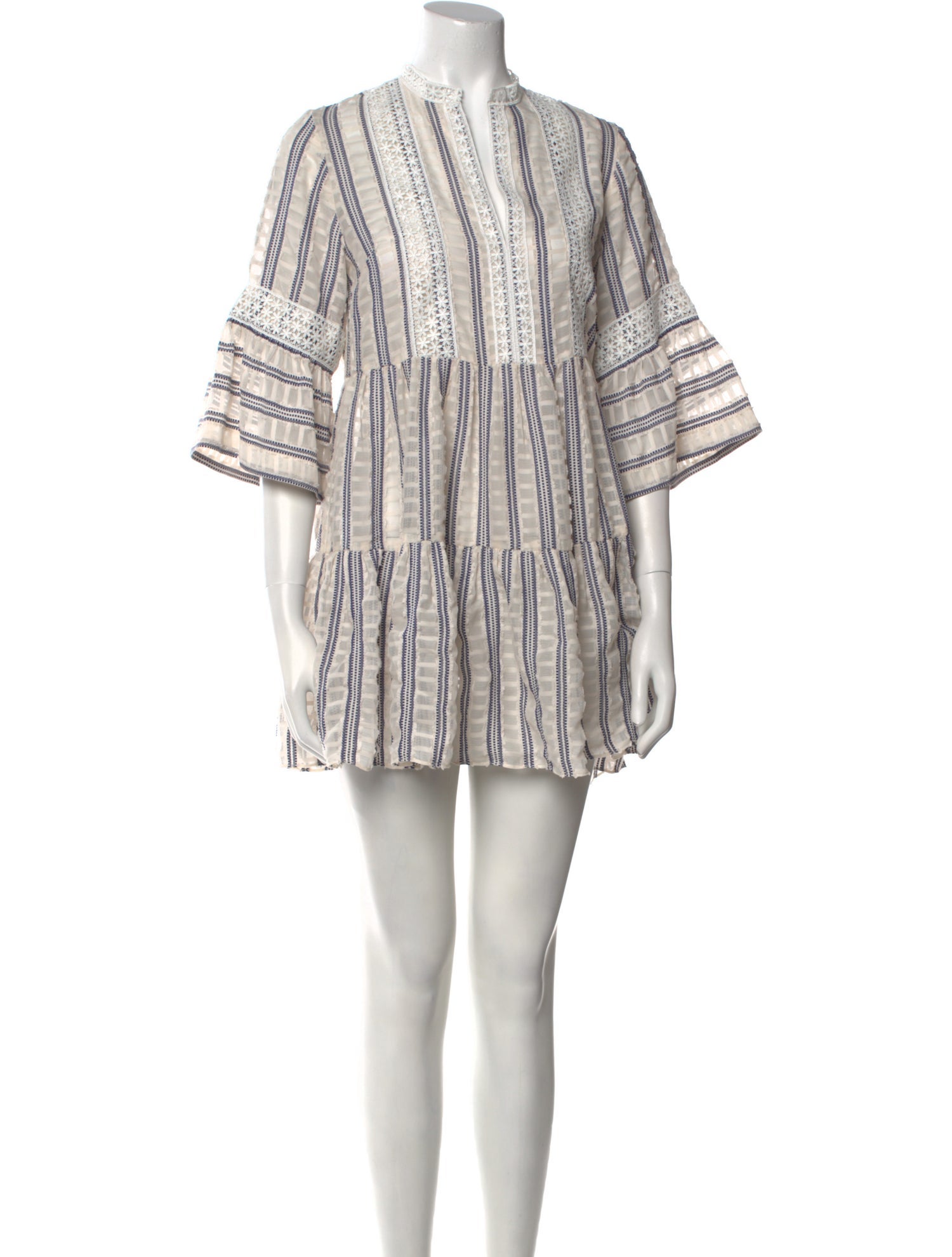 Sandro Striped Mini Dress