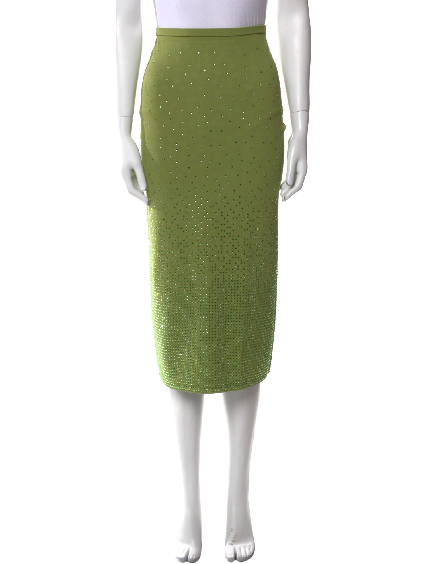 Sandro Rhinestone-Embellished Midi Length Skirt