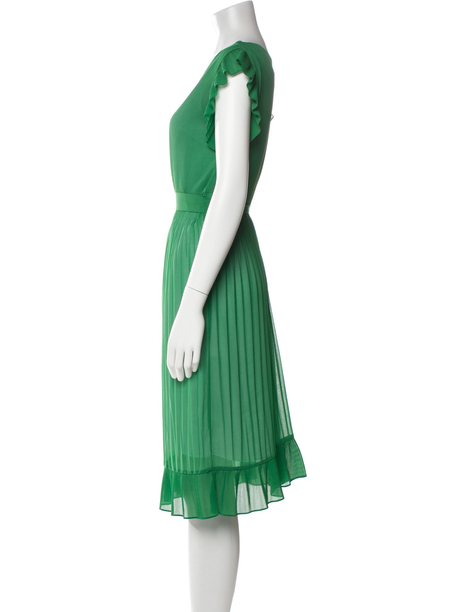 Sandro V-Neck Knee-Length Dress