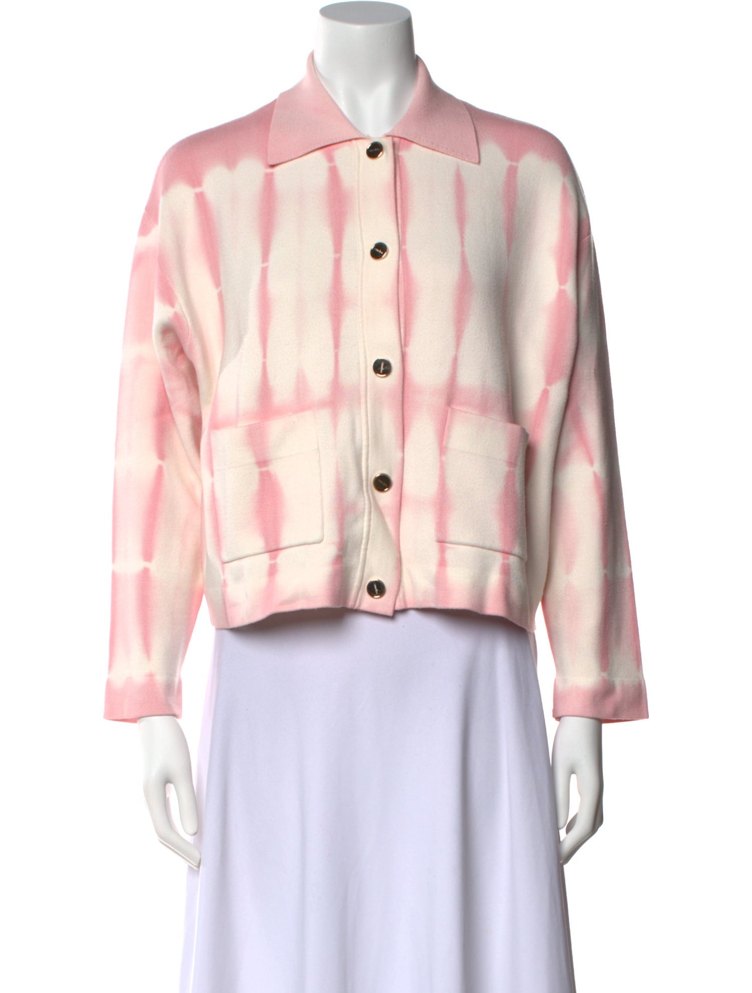 Sandro Tie-Dye Print Crew Neck Sweater