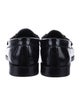 Sandro Leather Chain-Link Accents Loafers