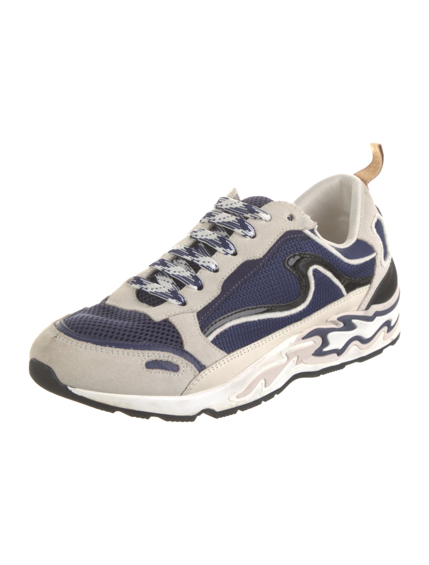 Sandro Mesh Colorblock Pattern Sneakers